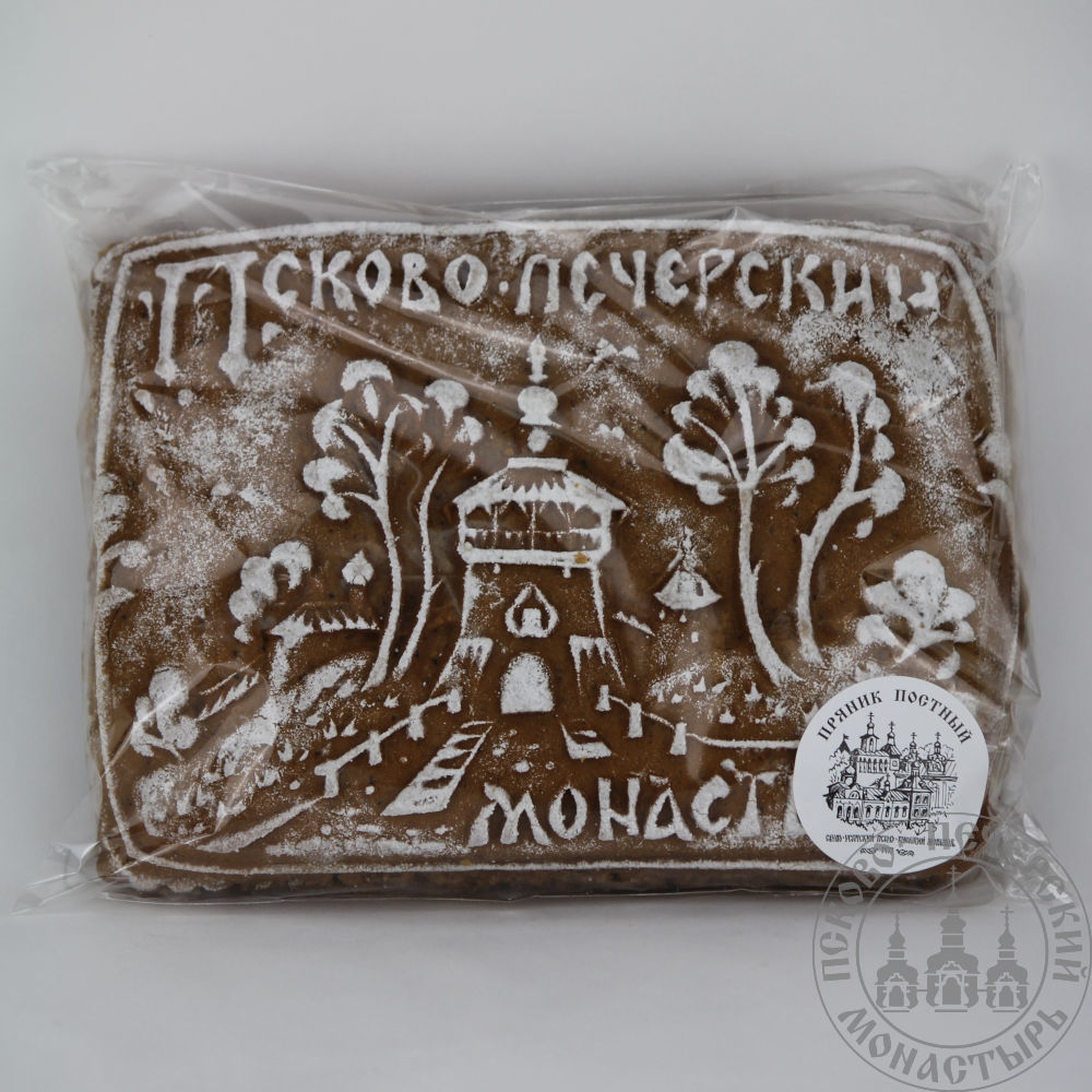 «Псково-Печерский монастырь» кардамоновый пряник с начинкой (повидло), 500г.