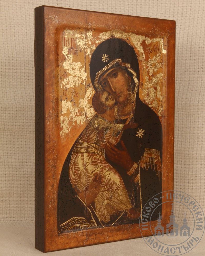Владимирская икона Божией Матери (Копия, Византия, ГТК) [ИКП-1624]
