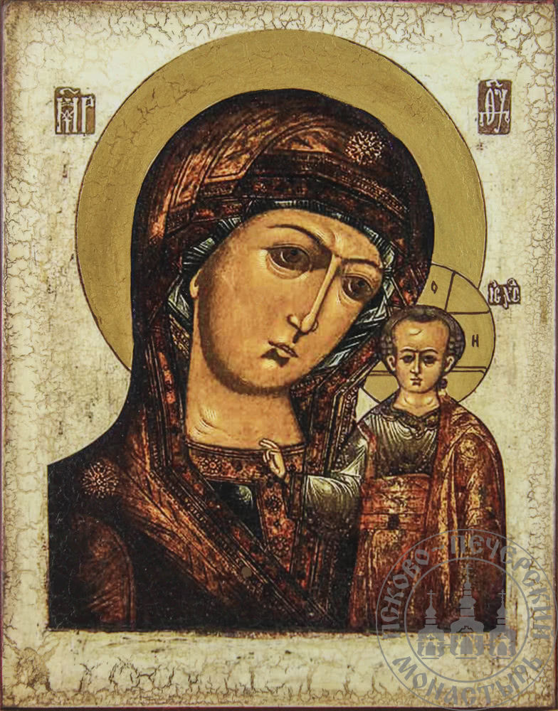 Казанская икона Божией Матери (репродукция стариной иконы)